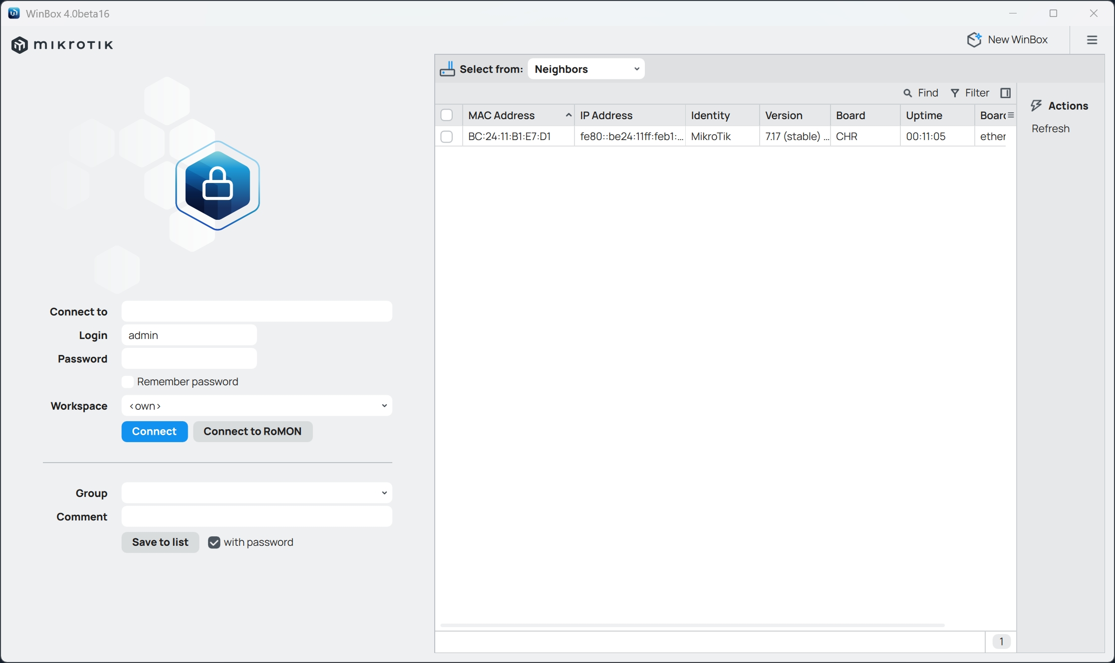 Winbox登录